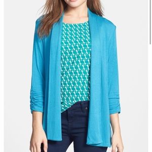 ModLusive by Bobeau Open Front 3/4 Sleeve Cardigan